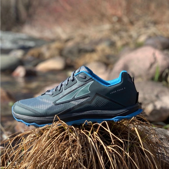 Altra Shoes Altra Lone Peak 5 Trail Running Shoe Majolica Blue Mens